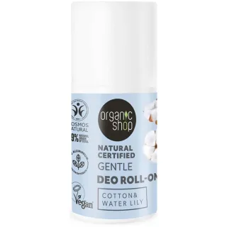 Organic Shop Gentle Deo Roll-On Cotton & Water Lily