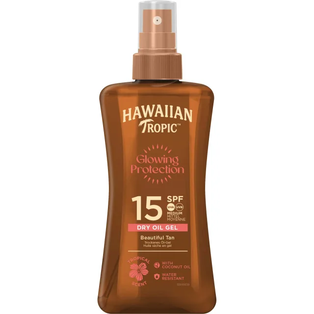 Hawaiian Tropic Glowing Protection Dry Oil Gel SPF15