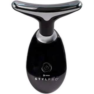 Stylpro Fabulous Firmer LED Light Therapy Neck & Face Smoother Black