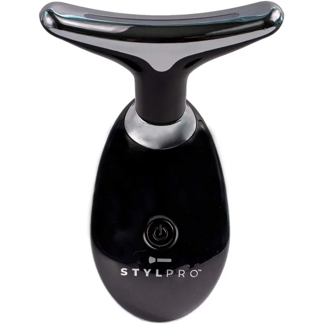 Stylpro Fabulous Firmer LED Light Therapy Neck & Face Smoother Black