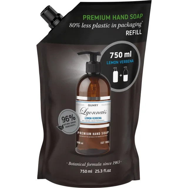 Gunry Premium Hand Soap Refill Lemon Verbena