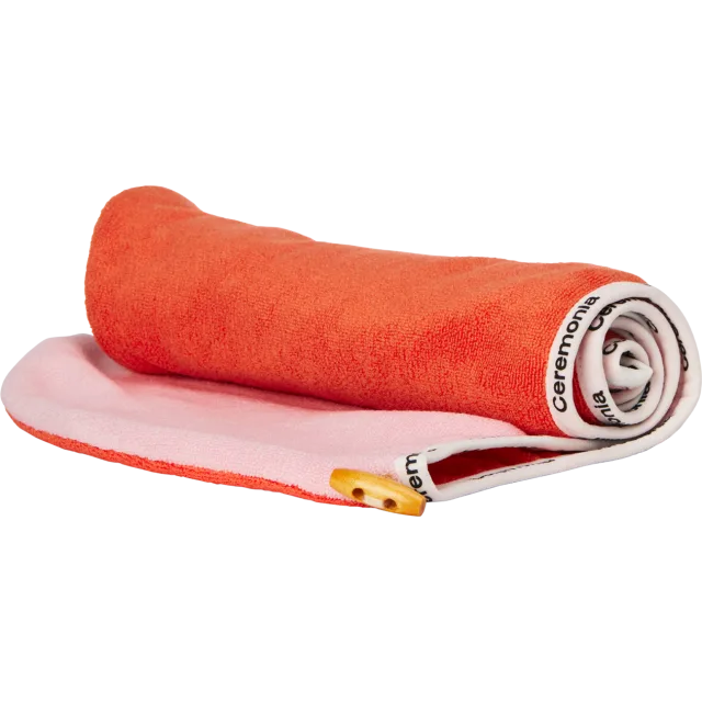 Ceremonia Microfiber Hair Towel Guava