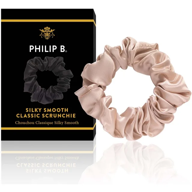 Philip B Classic Scrunchie Champagne