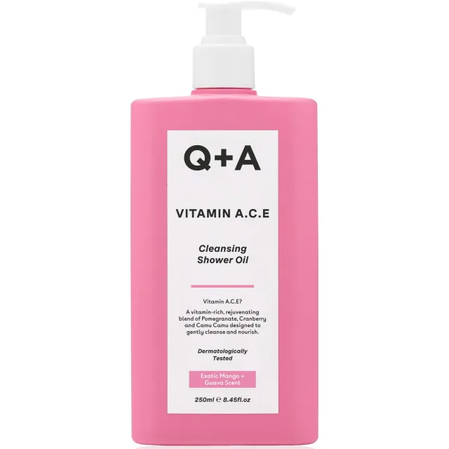 Q+A Vitamin A.C.E Shower Oil
