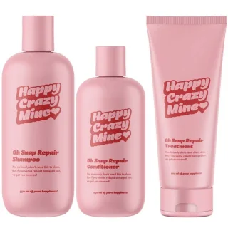 Happy Crazy Mine Oh Snap Repair Shampoo & Conditioner & Treatment