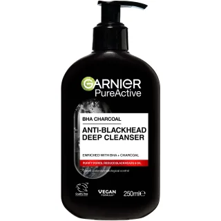 Garnier PureActive BHA Charcoal Anti-Blackhead Deep Cleanser For Impure Skin