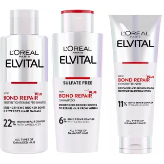 L'Oréal Paris Elvital Bundle Shampoo & Conditioner & Rescue Pre-Shampoo