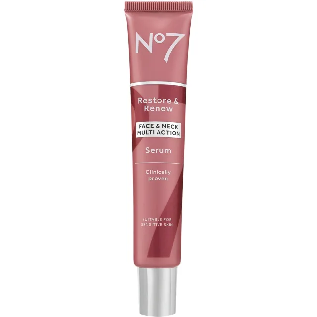No7 Restore & Renew Multi Action Face & Neck Serum