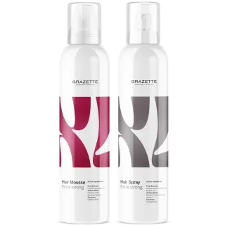 XL Hair Mousse Extra Strong & Hair Spray Extra Strong