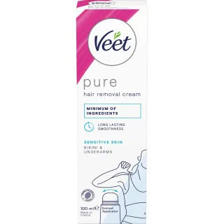 Veet Pure Hair Removal Cream Sensitive Skin Bikini & Underarms