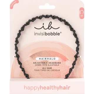 Invisibobble Fashion Hairhalo Adjustable Headband Black Sparkle