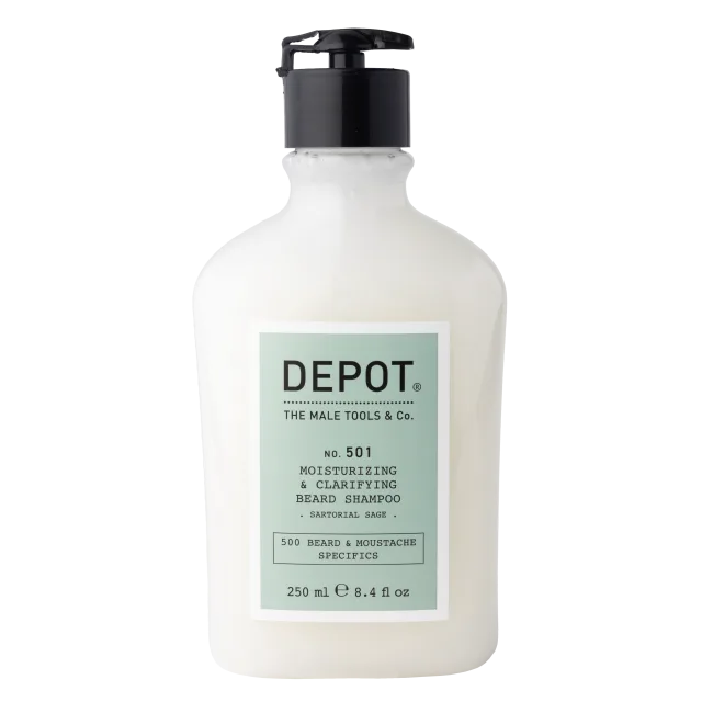 Depot Male Tools No. 501 Moisturizing & Clarifying Beard Shampoo Sartorial Sage