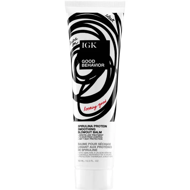 IGK Good Behavior Spirulina Protien Smoothing Blowout Balm