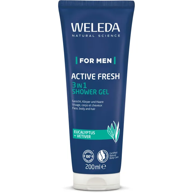 Weleda For Men Active Fresh 3in1 Shower Gel