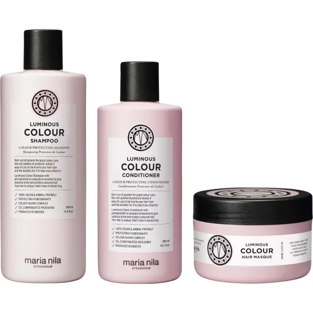 maria nila Luminous Colour Bundle Shampoo & Conditioner & Masque