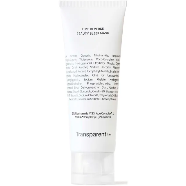 Niche Beauty Lab Transparent Lab Time Reverse Beauty Sleep Mask