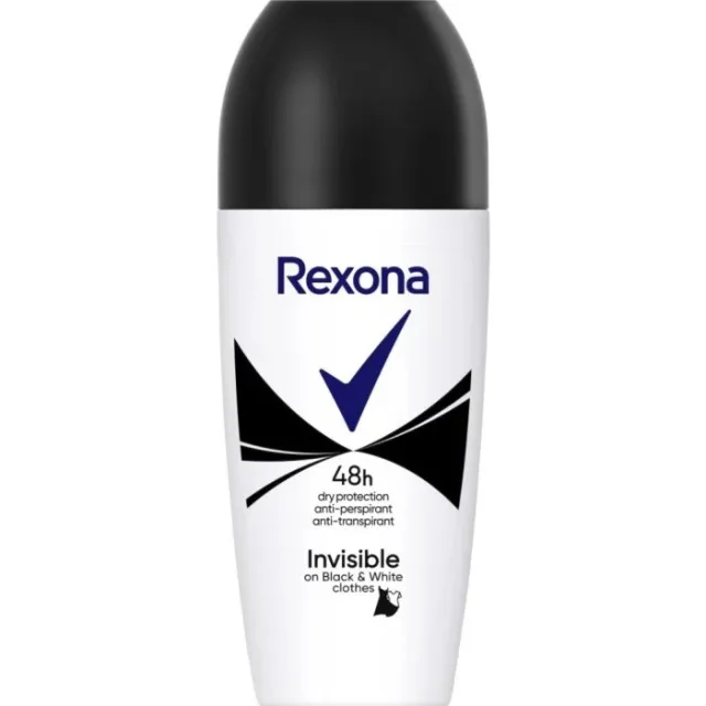Rexona 48h Invisible on black and white clothes roll-on