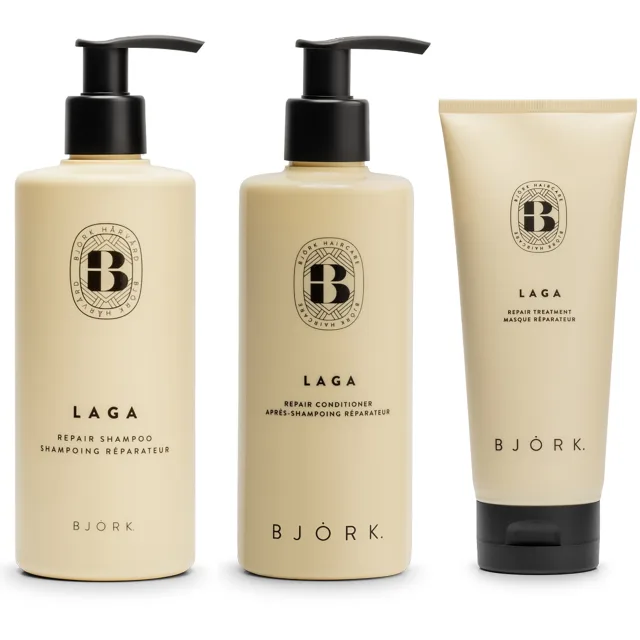 Björk LAGA Bundle Shampoo & Conditioner & Repair Treatment