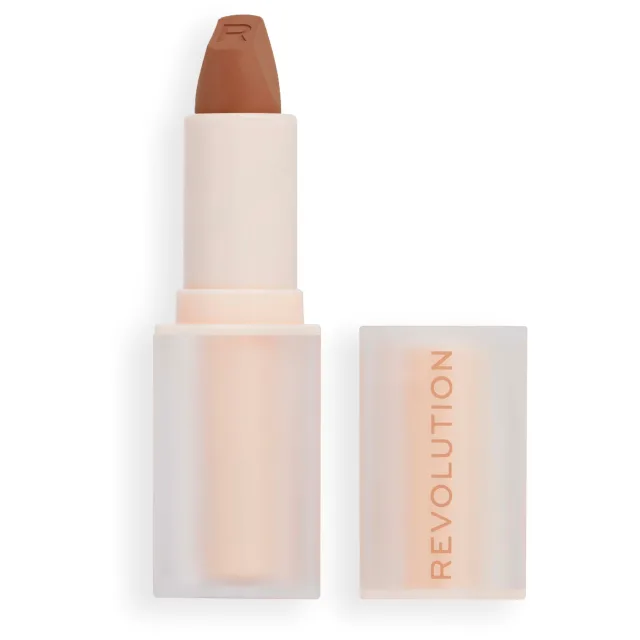 Revolution Beauty London Lip Allure Soft Satin Lipstick Divine Brown