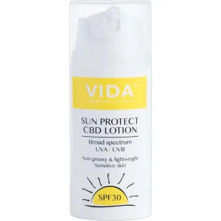 Pura Vida Sun Protect CBD Lotion Spf30