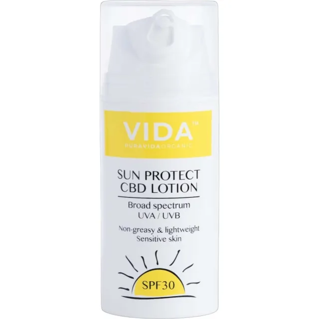 Pura Vida Sun Protect CBD Lotion Spf30