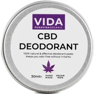 Pura Vida CBD Deodorant Cream Jar