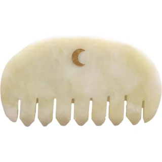 Oh La Moon Scalp Gua Sha Comb - Jade