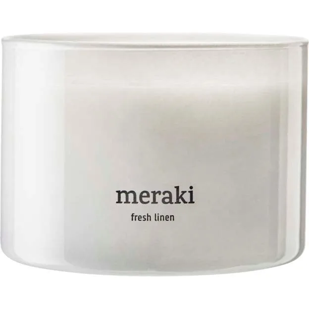 Meraki Fresh Linen Scented Candle Large
