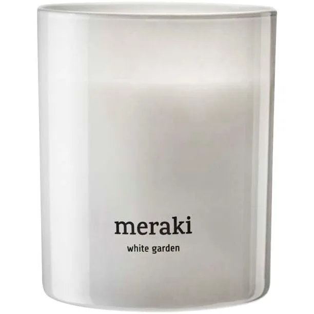 Meraki White Garden Scented Candle Medium