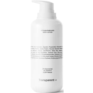 Niche Beauty Lab Transparent Lab Vitamin Enriched Body Lotion