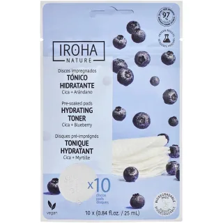 Iroha Nature Hydrating Toner Pads Cica + Blueberry