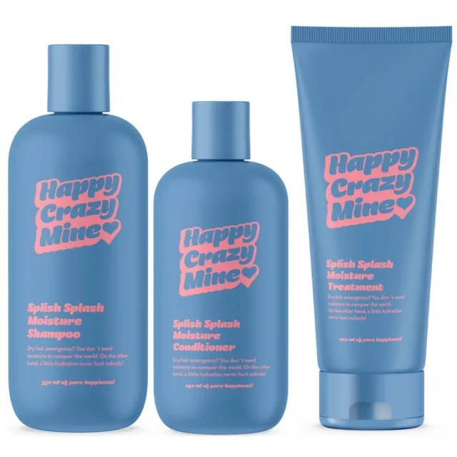 Happy Crazy Mine Splish Splash Moisture Shampoo & Conditioner & Treatment