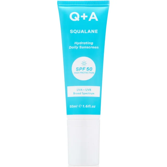 Q+A Squalane Hydrating Face Sunscreen SPF 50