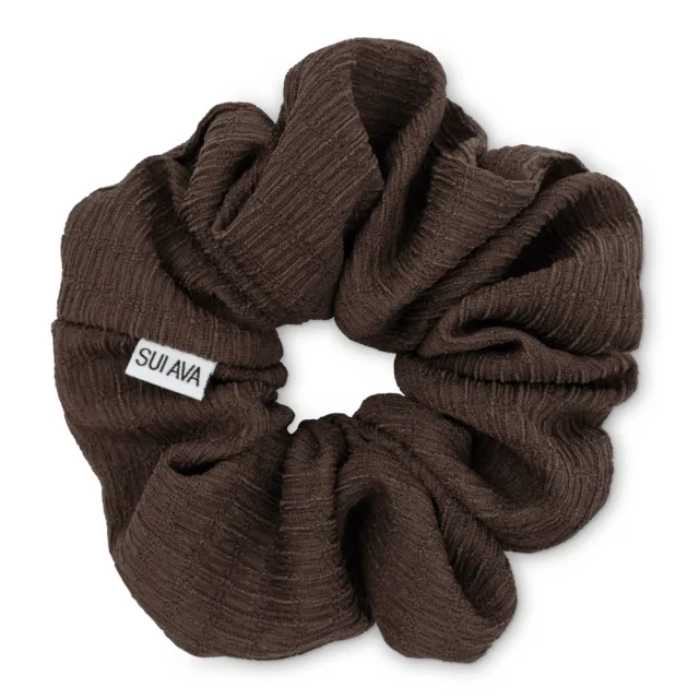 Sui Ava Ea Zig-Zag Scrunchie Chocolate