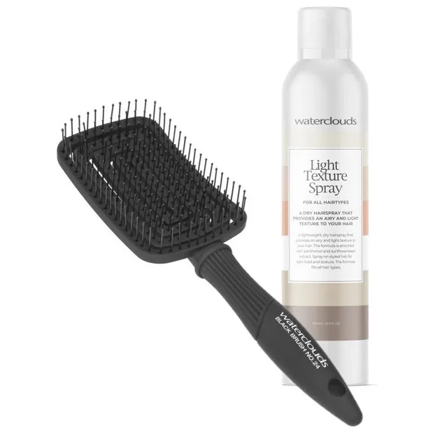 Waterclouds Light Texture Spray + Black Brush