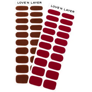 Love'n Layer Mix Burgundy Red ​& Chocolate Brown​