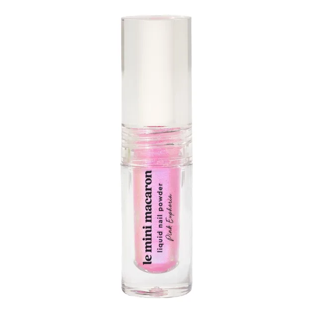 Le Mini Macaron Stardust Collection Liquid Nail Powder Pink Euphoria