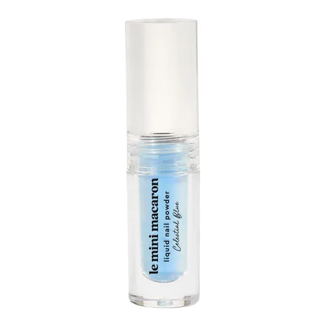 Le Mini Macaron Stardust Collection Liquid Nail Powder Celestial Blue