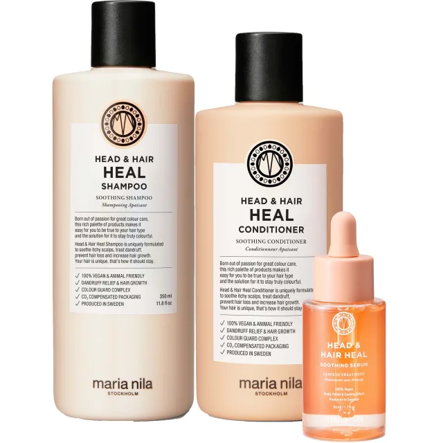 maria nila Head & Hair Heal Bundle Shampoo & Conditioner & Serum