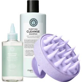 maria nila Purifying Cleanse Bundle Shampoo & Serum & Scalp Brush