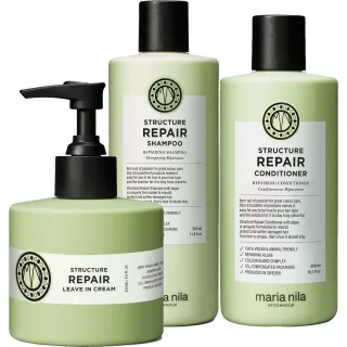 maria nila Structure Repair Bundle Shampoo & Conditioner & Leave-in Cream