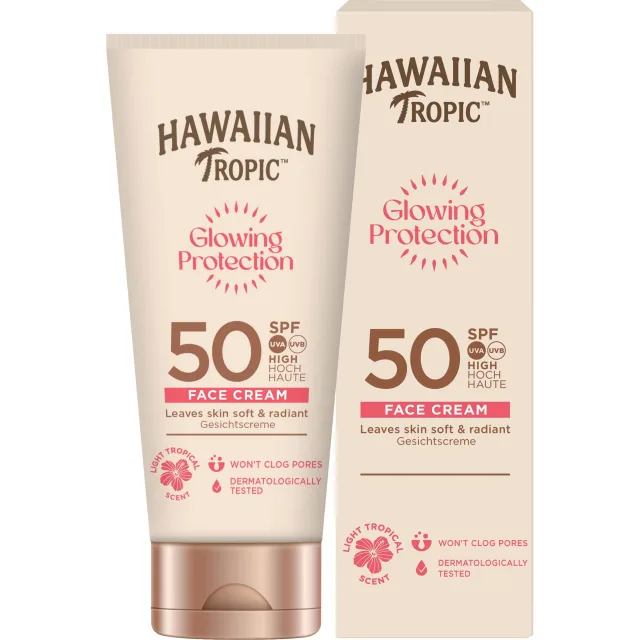 Hawaiian Tropic Glowing Protection Face Lotion SPF50
