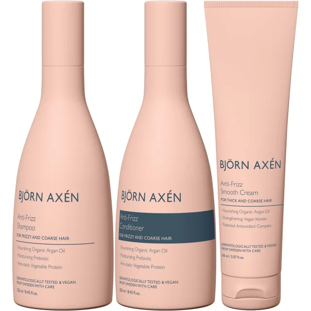 Björn Axén Anti-Frizz Bundle Shampoo & Conditioner & Smooth Cream