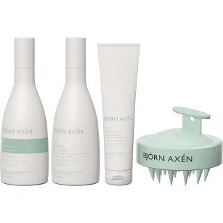 Björn Axén Scalp Bundle Shampoo & Conditioner & Detox Scrub & Scalp Brush
