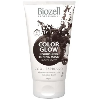 Biozell Color Glow Nourishing Toning Mask Cool Espresso