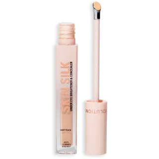 Revolution Beauty London Skin Silk Radiant Serum Under Eye Brightener & Concealer Light Peach