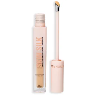Revolution Beauty London Skin Silk Radiant Serum Under Eye Brightener & Concealer Medium Yellow