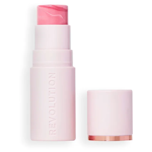 Revolution Beauty London Skin Silk Marble Blush Stick Pinched Light Pink