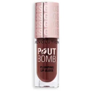 Revolution Beauty London Pout Bomb Plumping Gloss Espresso Cool Nude