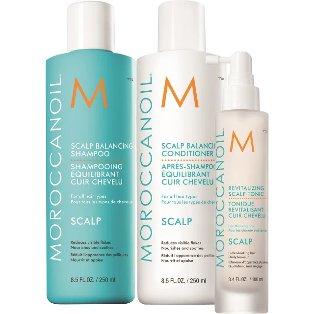 Moroccanoil Scalp Bundle Shampoo & Conditoner & Scalp Tonic